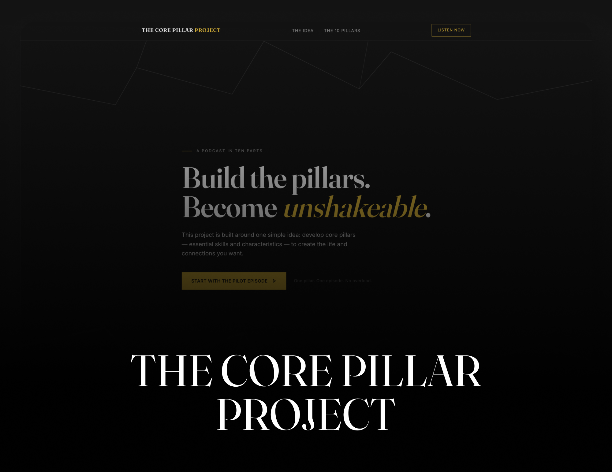 The Core Pillar Project